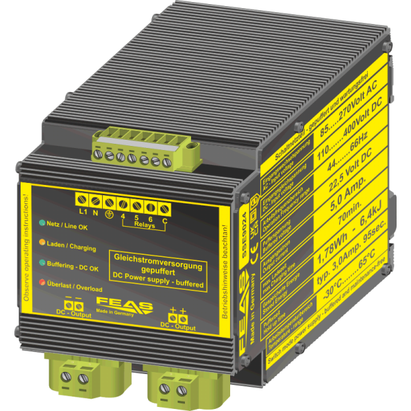 Buffered power supply SSE9024 - DC-USV with supercapacitors and power supply
