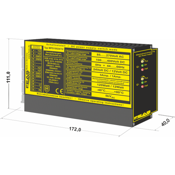 Schaltnetzteil MPS10024/12-1