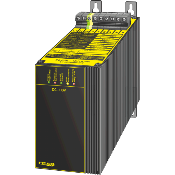 Netzteil mit Akkupufferung - DC-USV - LDR40MH12-HT-W