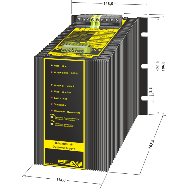 Switch mode power supply SNT12624 | 24V | 20A | FEAS GmbH